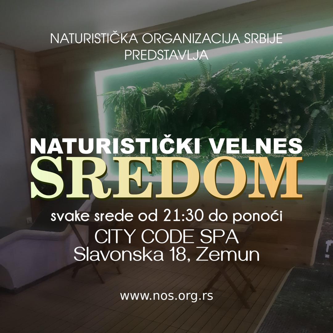 Uvodimo drugi redovni naturistički velnes termin svake srede od 21.30 u City Code Spa u Zemunu