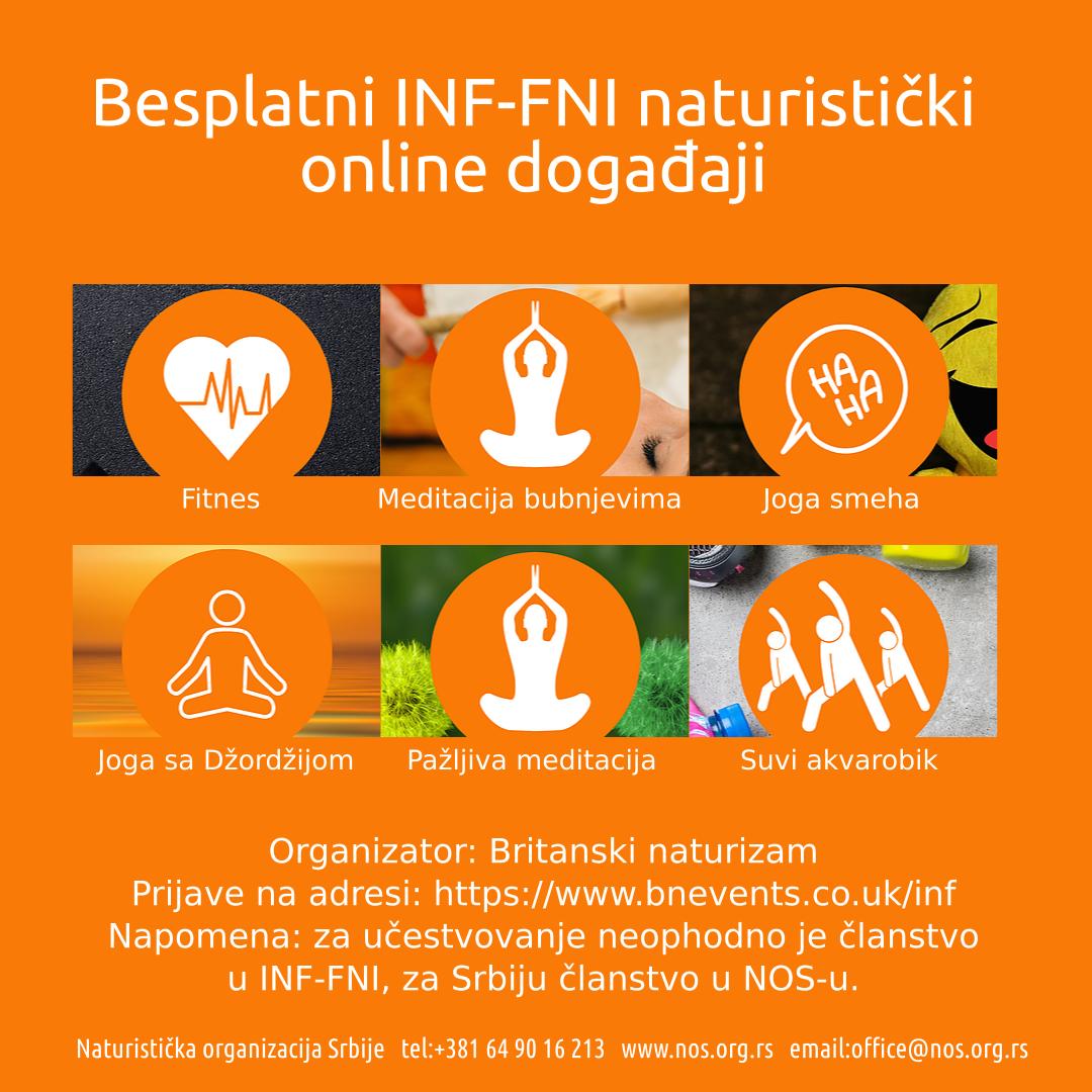 Besplatni INF-FNI naturistički online događaji