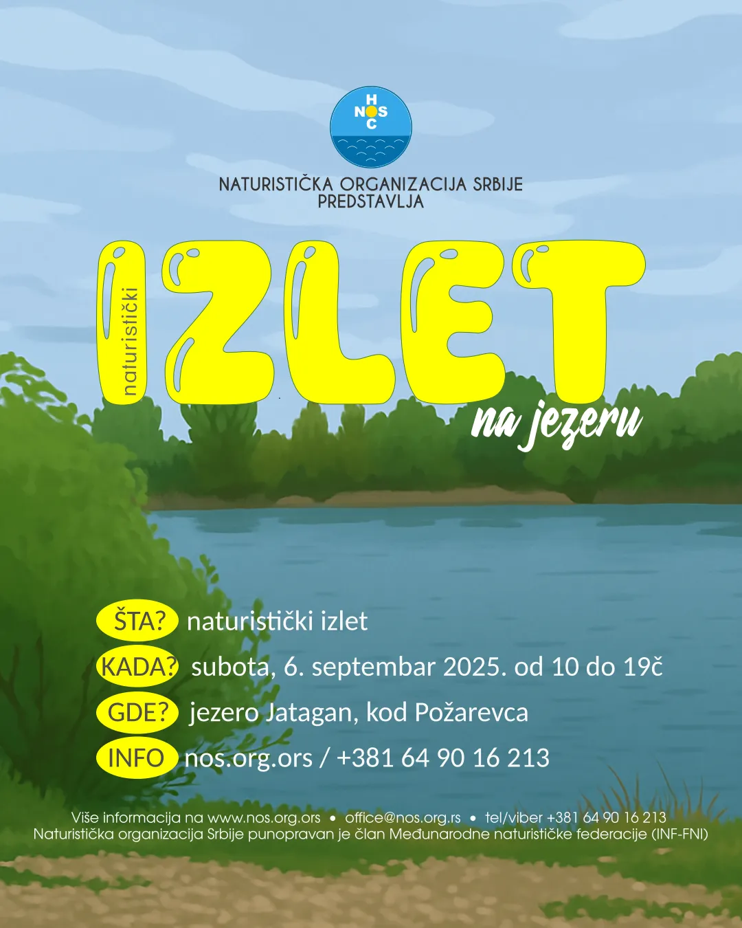 Organizujemo novi naturistički izlet na jezeru kod Požarevca